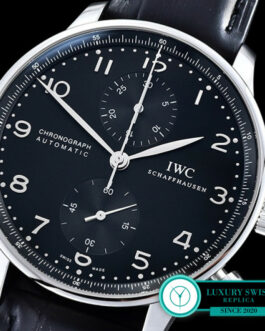 IWC PORTUGUESE IW371447 SWISS CHRONOGRAPH 41MM BLACK