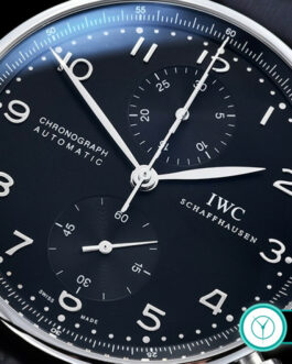 IWC PORTUGUESE IW371447 SWISS CHRONOGRAPH 41MM BLACK