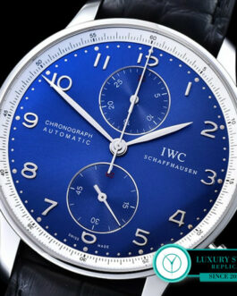 IWC PORTUGUESE IW371491 SWISS CHRONOGRAPH 41MM BLUE