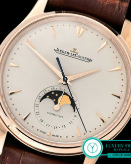 JAEGER LECOULTRE MASTER ULTRA THIN MOON ROSE GOLD CHAMPAGNE