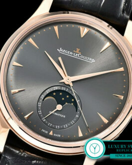 JAEGER LECOULTRE MASTER ULTRA THIN MOON ROSE GOLD GREY