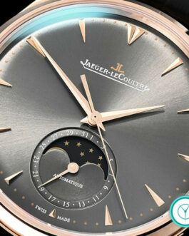 JAEGER LECOULTRE MASTER ULTRA THIN MOON ROSE GOLD GREY