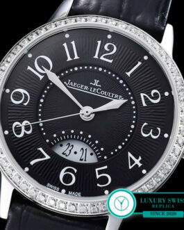 JAEGER LECOULTRE RENDEZ-VOUS NIGHT DAY SS DIAMOND BEZEL BLACK