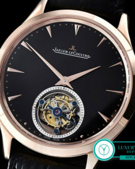 JAEGER MASTER MASTER ULTRA THIN TOURBILLON ROSE GOLD BLACK