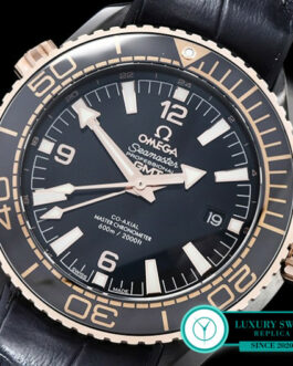 OMEGA SEAMASTER PLANET OCEAN 600M DEEP BLACK IN GLOSSY