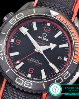 OMEGA SEAMASTER PLANET OCEAN 600M DEEP BLACK IN RED