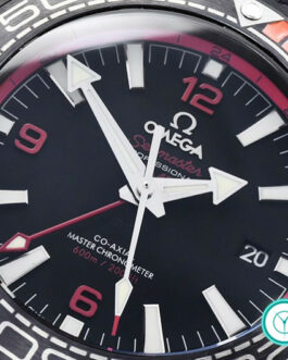 OMEGA SEAMASTER PLANET OCEAN 600M DEEP BLACK IN RED