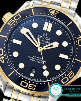 OMEGA SEAMASTER DIVER 300M TWO TONE BLUE WAVE DIAL