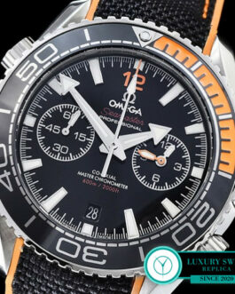 OMEGA SEAMASTER PLANET OCEAN CHRONOGRAPH 600M BLACK DIAL