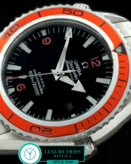 OMEGA SEAMASTER PLANET OCEAN 45MM SWISS AUTOMATIC ORANGE BEZEL