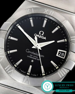 OMEGA CONSTELLATION DOUBLE EAGLE SWISS AUTOMATIC BLACK DIAL