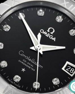 OMEGA CONSTELLATION DOUBLE EAGLE SWISS AUTOMATIC BLACK DIAL DIAMOND