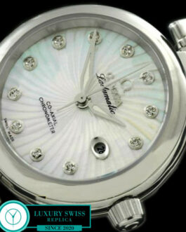 OMEGA DE VILLE LADYMATIC 34MM SWISS AUTOMATIC WHITE DIAL