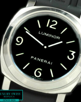 PANERAI PAM 112 LUMINOR SWISS MOVEMENT BLACK LEATHER STRAP