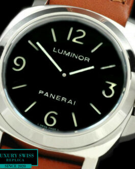 PANERAI PAM 112 LUMINOR SWISS MOVEMENT BROWN LEATHER STRAP