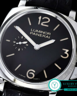 PANERAI PAM 676 LUMINOR 3 DAYS 42MM BLACK LEATHER STRAP