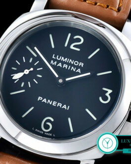 PANERAI PAM 111 LUMINOR MARINA SWISS MOVEMENT BROWN LEATHER STRAP