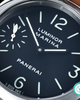 PANERAI PAM 111 LUMINOR MARINA SWISS MOVEMENT BROWN LEATHER STRAP