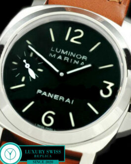 PANERAI PAM 247 LUMINOR MARINA FERRETTI SWISS MOVEMENT BROWN LEATHER STRAP