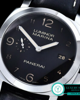 PANERAI PAM 359 LUMINOR 1950 3 DAYS SWISS AUTOMATIC BLACK LEATHER STRAP