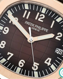 PATEK PHILIPPE AQUANAUT 5167 40MM ROSE GOLD BROWN DIAL