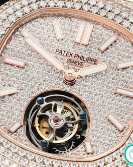 PATEK PHILIPPE NAUTILUS 5711 TOURBILLON ROSE GOLD DIAMOND DIAL