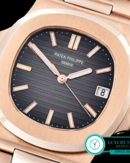 PATEK PHILIPPE NAUTILUS 40MM SWISS AUTOMATIC ROSE GOLD GREY