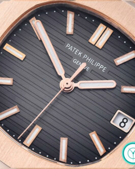 PATEK PHILIPPE NAUTILUS 40MM SWISS AUTOMATIC ROSE GOLD GREY