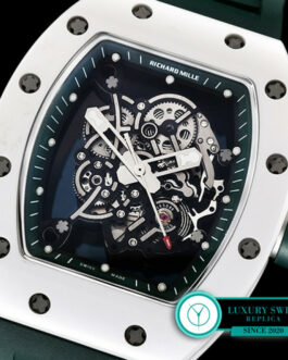 RICHARD MILLE RM 055 BUBBA WATSON WHITE CERAMIC GREEN INNER