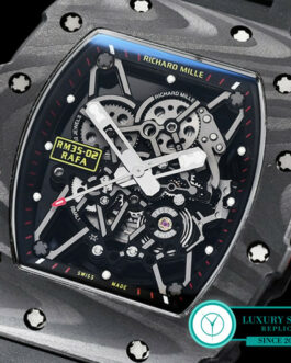 RICHARD MILLE RM 35-02 RAFAEL NADAL FORGED CARBON BLACK RUBBER