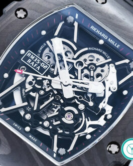 RICHARD MILLE RM 35-02 RAFAEL NADAL FORGED CARBON BLACK RUBBER STRAP