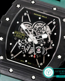 RICHARD MILLE RM 35-02 RAFAEL NADAL FORGED CARBON GREEN RUBBER