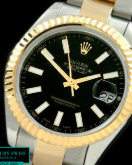 ROLEX DATEJUST II 126333 TWO TONE OYSTER BRACELET – BLACK DIAL