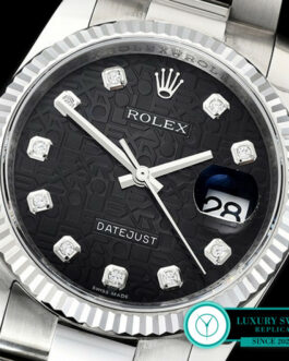 ROLEX DATEJUST GENTS SWISS AUTO FLUTED BEZEL JUBILEE DIAL