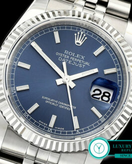 ROLEX DATEJUST 178274 FLUTED BEZEL BLUE DIAL