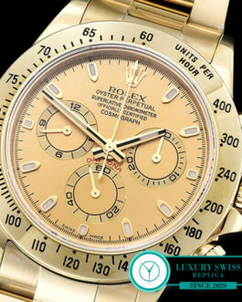 ROLEX DAYTONA SWISS AUTOMATIC MOVEMENT GOLD – GOLD DIAL