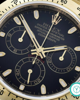 ROLEX DAYTONA SWISS AUTOMATIC MOVEMENT GOLD – BLACK DIAL