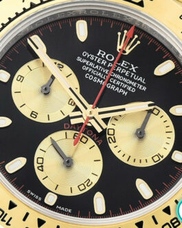 ROLEX DAYTONA SWISS AUTOMATIC MOVEMENT 2 TONE – BLACK DIAL – GOLD SUBDIALS