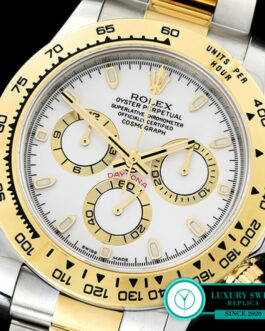 ROLEX DAYTONA 116503 2 TONE SWISS AUTOMATIC WHITE DIAL