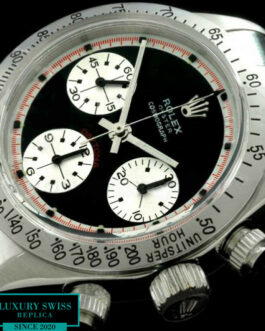 ROLEX DAYTONA PAUL NEWMAN SWISS CHRONOGRAPH – BLACK DIAL – WHITE SUBDIALS – RED INNER