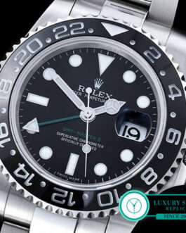 ROLEX GMT MASTER II 116710LN CERAMIC BEZEL BLACK DIAL