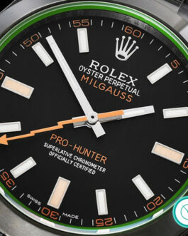 ROLEX MILGAUSS 3131 MOVEMENT PRO HUNTER GREEN SAPPHIRE