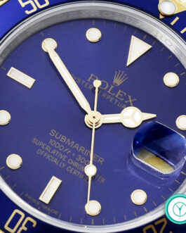 ROLEX SUBMARINER CLASSIC 2 TONE 3135 MOVEMENT – BLUE DIAL – BLUE BEZEL