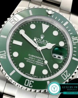 ROLEX SUBMARINER 116610LV CERAMIC BEZEL GREEN DIAL