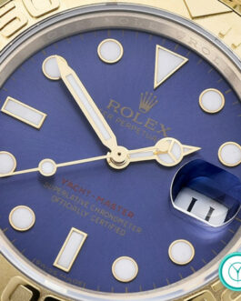 ROLEX YATCH MASTER YELLOW GOLD 3135 MOVEMENT – BLUE DIAL