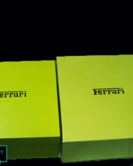 FERRARI SQUARE DESIGN WOODEN BOXSET YELLOW