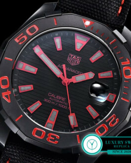 TAG HEUER AQUARACER 300M CALIBRE 5 SWISS AUTOMATIC 43MM RED