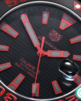 TAG HEUER AQUARACER 300M CALIBRE 5 SWISS AUTOMATIC 43MM RED