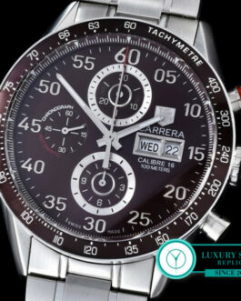 TAG HEUER CARRERA CALIBRE 16 DAY DATE CHRONOGRAPH SWISS AUTOMATIC BROWN