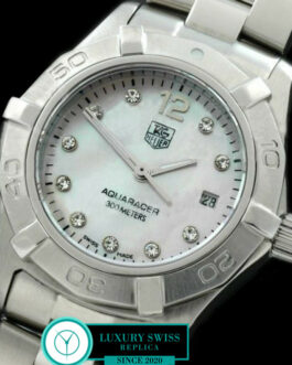 TAG HEUER AQUARACER LADIES 27MM SWISS QUARTZ MOP WHITE